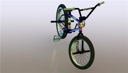 少年自行车3D模型下载_三维模型_STEP模型 - 制造云 | 产品模型